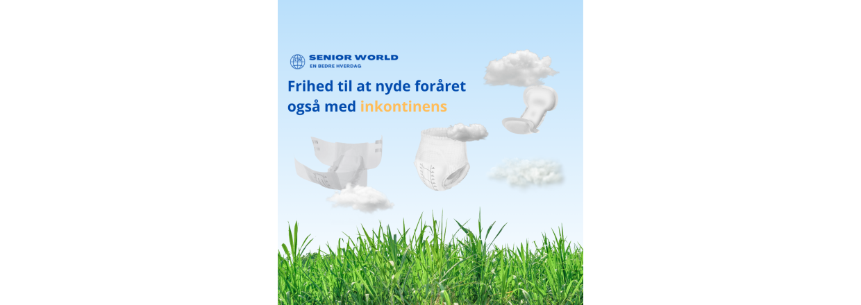 Nyhed: Senior World lancerer ny produktkategori - I april handler det om inkontinens