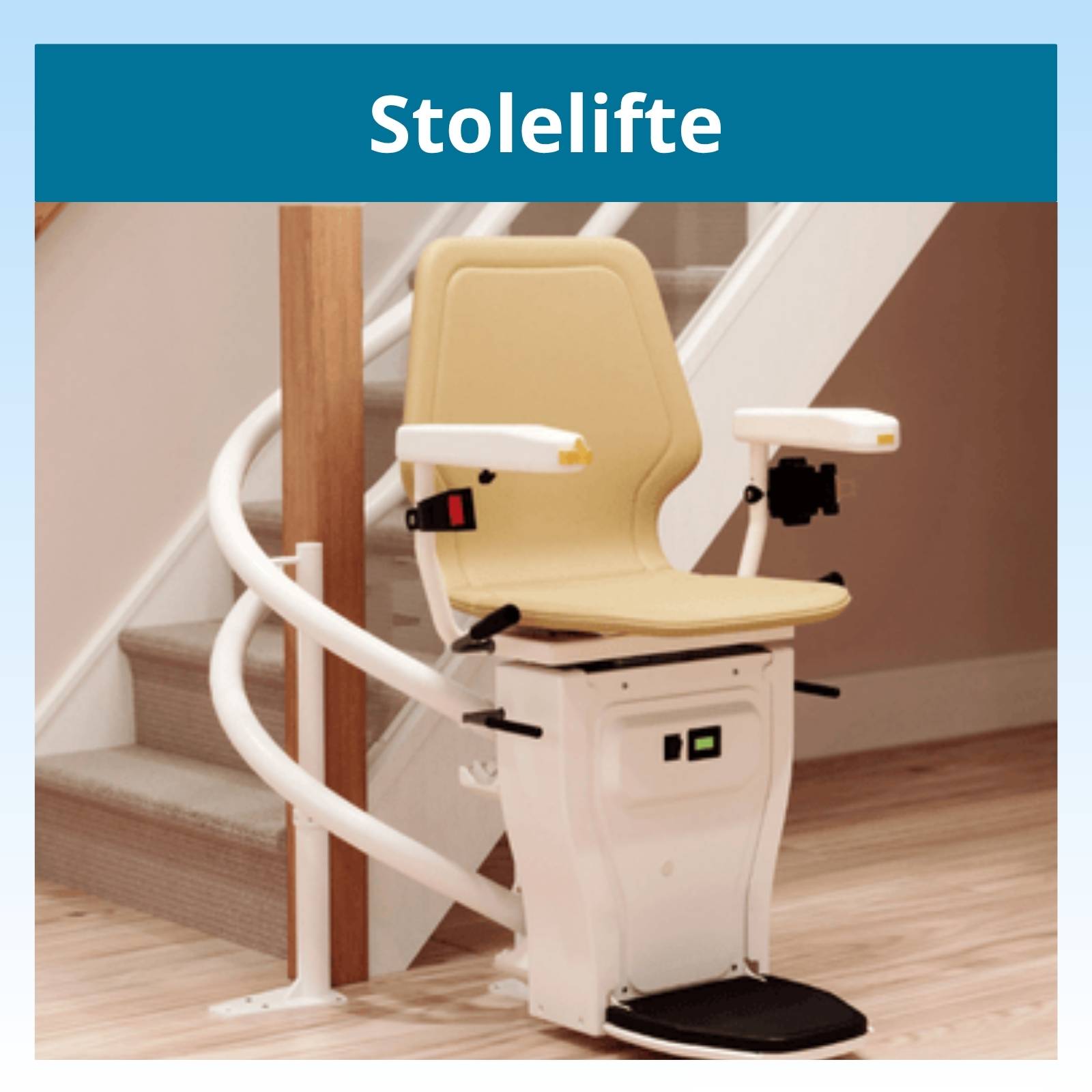 Trappelift eller stolelift kom sikkert op og ned af trappen