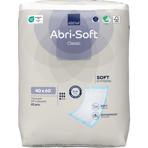 ABENA Abri-Soft Classic underlag, 60x40cm