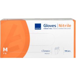 Abena Classic Engangshandsker i nitril, hvid, pudderfri