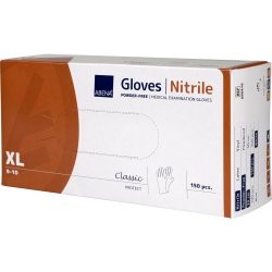 Abena Classic Engangshandsker i nitril, hvid, pudderfri