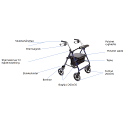 Impala Rollator Standard Bl�metal 