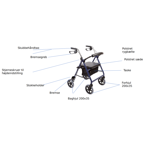 Impala Rollator Standard Bl�metal 