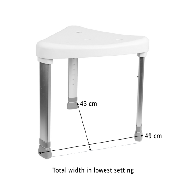 Trekantet Badetaburet