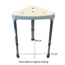 Trekantet Badetaburet