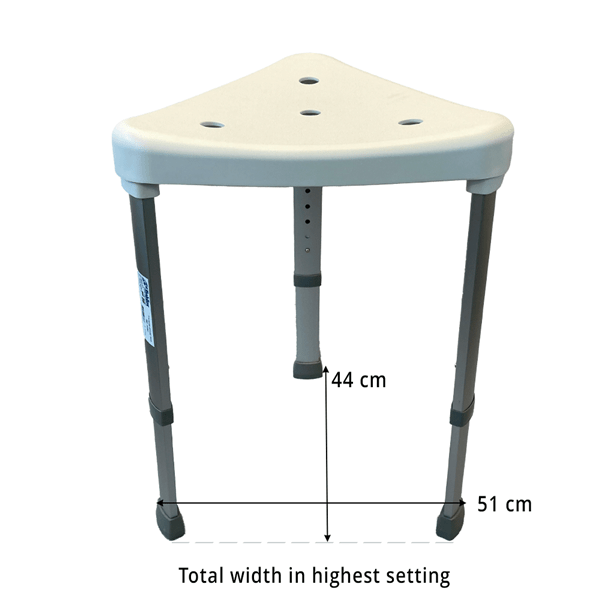 Trekantet Badetaburet
