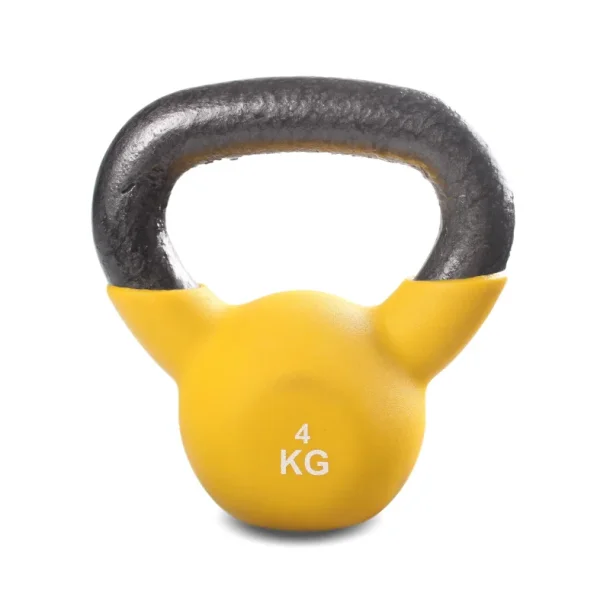 Peak Fitness Kettlebell 4 kg. Gul