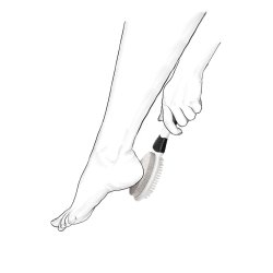 Pimpsten med b�rste