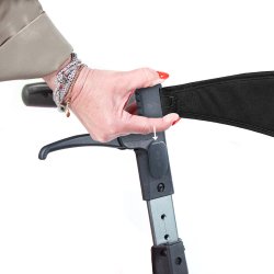 Vitility Rollator - Koral Sort - Dobbelt foldbar Demomodel