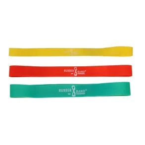 Body Rubberband - 3 stk. Elastik, Let, Medium, hrd