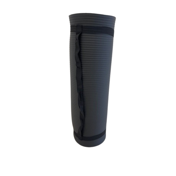 Trningsmtte Tyk Sort 1,3 cm. 