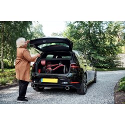 Vitility Rollator - Koral Sort - Dobbelt foldbar Demomodel