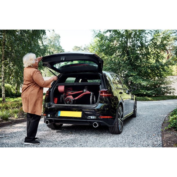 Vitility Rollator - Koral Sort - Dobbelt foldbar Demomodel