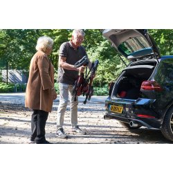 Vitility Rollator - Koral Sort - Dobbelt foldbar Demomodel